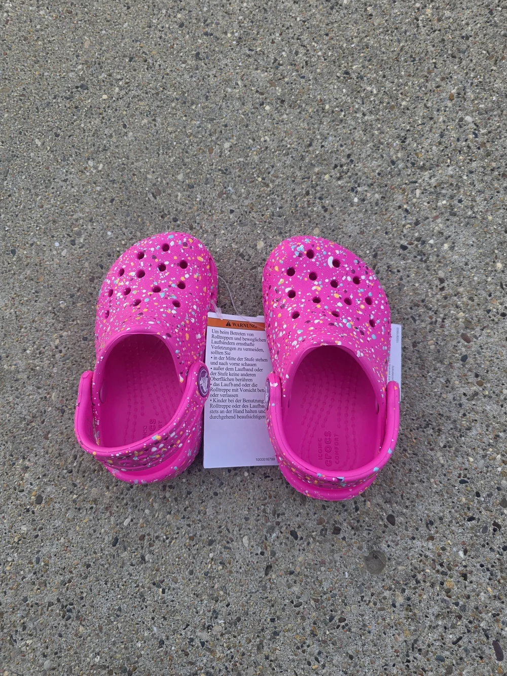 Kids Glitter Clog Shoes - Hot Pink Toddler Girls 5C